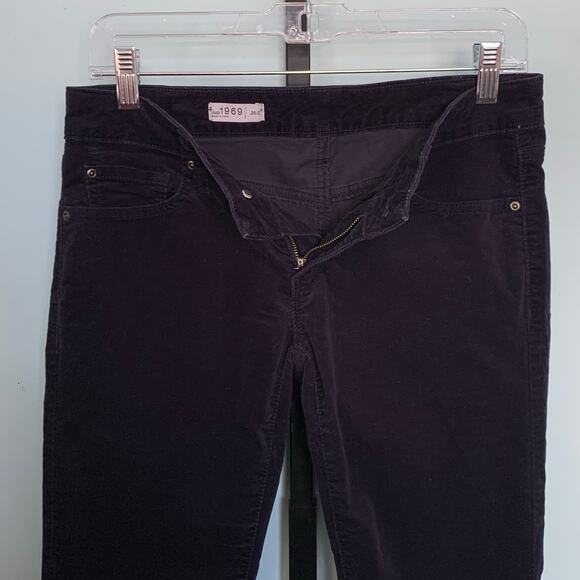 Gap Always Skinny Velvet Pants in Dark Indigo Size 26 - Picture 4 of 8